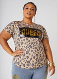 Plus Size Queen Tee Plus Size T Shirt Plus Size French Terry Top