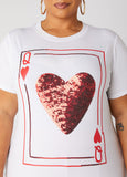 Queen Of Hearts Graphic Tee