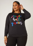 Plus Size Holiday Sweatshirt Plus Size Christmas Sweatshirt