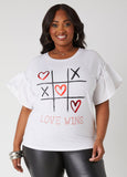 Plus Size Love Wins Knit Tee Shirt Plus Size Graphic Tees