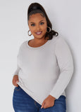 Plus Size Long Sleeved Tees Plus Size Basic T Shirt Plus Size Tops