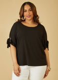 Plus Size stretch knit top plus size semi formal tops