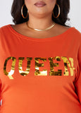 Queen Metallic Graphic Tee