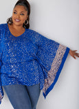 Sequined Drama Sleeved Tunic