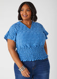 Plus Size textured knit top plus size knit top plus size party top