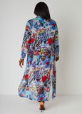 Graffiti Print Duster