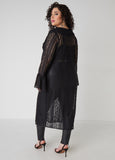 Ruffled Lace Duster