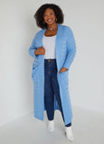 Pocketed Cable Knit Duster