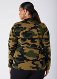 Camo Keyhole Sweater