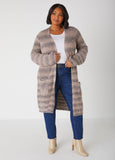 Marled Open Front Duster