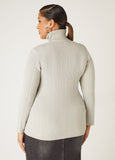 Lurex™ Ribbed Turtleneck Sweater