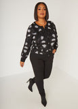 Lurex™ Leopard Intarsia Cardigan