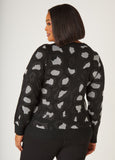 Lurex™ Leopard Intarsia Cardigan