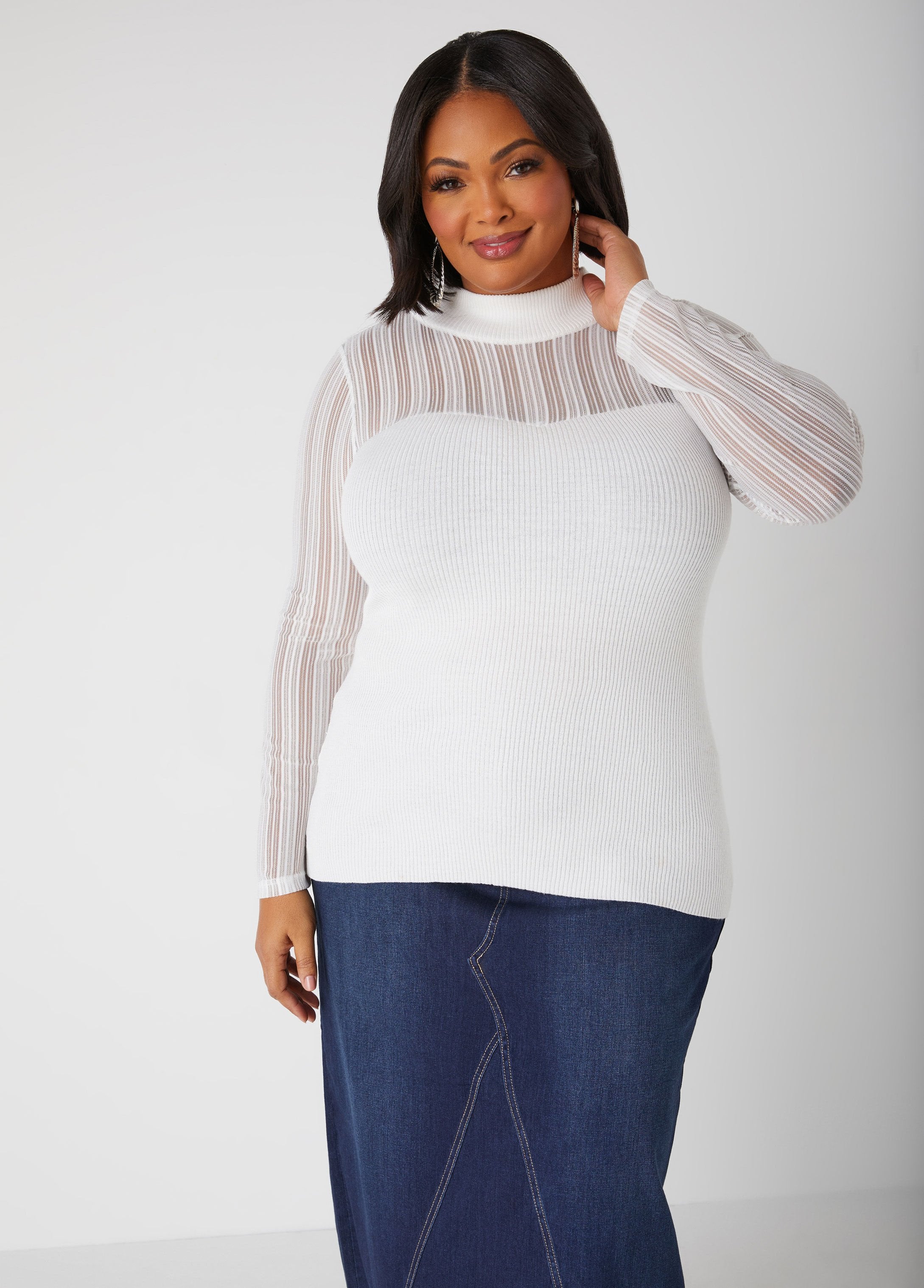 Plus Size Party Top Plus Size Holiday Top Plus Size Glittered Knit Top