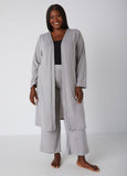 Plus Size Loungewear Sleep Set Cardigan Trendy Hacci Knit Lounge Set