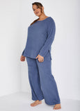 Ribbed Fleece Lounge Tunic