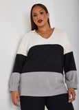 Plus Size Loungewear Sleep Set Hoodie Trendy Knit Lounge Set