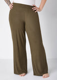 Ribbed Lounge Straight Leg Pants