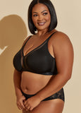 Mesh Paneled Wireless Bra