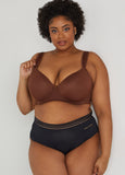 Plus Size Sexy Underwire Plunge Butterfly Bra Panty Set