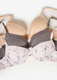 Catherine Malandrino 3 Pack Bras