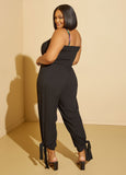 Strapless Cover Up Jumpsuit