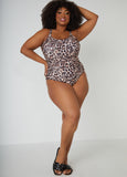 Nicole Miller Animal Print Swimsuit