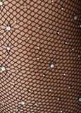 Crystal Fishnet Footed Tights