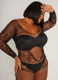 Lace And Fishnet Bodystocking