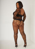 Lace And Fishnet Bodystocking