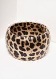 Textured Leopard Print Bangle