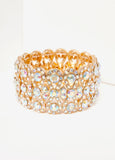 Pave Iridescent Crystal Bracelet