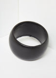 Oversized Faux Leather Bangle