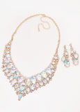 Iridescent Crystal Necklace Set