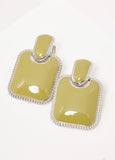 Enamel Clip On Earrings