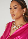 Marbled Chain Link Necklace Set