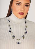 Statement Jewelry Necklace Set Silver Bead Fashion Jewelry