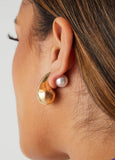 Gold Tone Teardrop Earrings