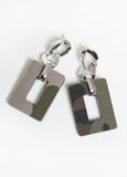 Chain Link Camo Print Earrings