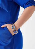 Statement Jewelry crystal chain link stretch bracelet fashion jewelry