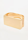 Statement Trendy Square Gold Hinge Cuff Bracelet Fashion Jewelry