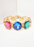 Multicolored Crystal Stretch Bracelet