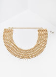 Statement Jewelry Beaded Gold Necklace Fashion Jewelry Set