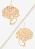 Cutout Profile Earrings