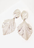 Leaf Clip On Earrings