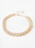 Pavé Crystal Gold Tone Necklace