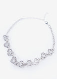 Knotted Silver Tone Necklace