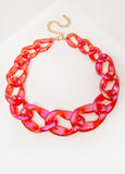 Resin Chain Link Necklace