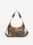 Trendy Designer Bebe Meara leopard bag crossbody