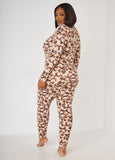 Joan Vass Camo Hacci Knit PJ Set